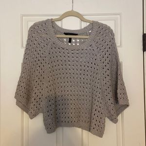 BCBG lightweight sweater, gray, size small